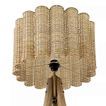 Торшер с плетеным абажуром на основании в виде треноги Lamp with Wicker Lampshade варинант исполнения - 3 | Loft Concept в Липецке