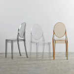 Прозрачный стул с серым оттенком LOUIS GHOST CHAIR варинант исполнения - 8 | Loft Concept в Липецке