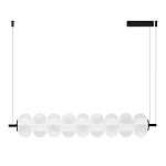 Светодиодный подвесной светильник линейный с белым воздушным плафоном Glowing Cloud варинант исполнения - 2 | Loft Concept в Липецке