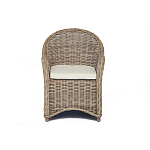 Кресло из ротанга с подушкой Nest бежево-серое варинант исполнения - 2 | Loft Concept в Липецке