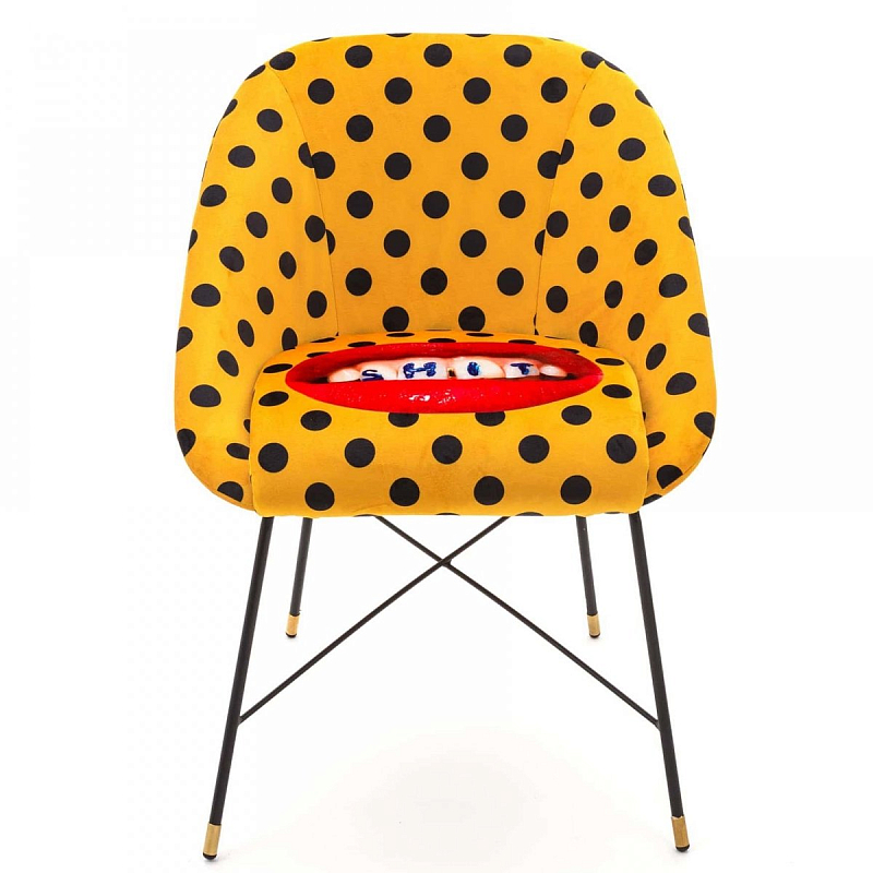 Кресло Seletti Padded Chair Shit Желтый Черный Кресло Seletti Padded Chair Shit Желтый Черный в Липецке | Loft Concept
