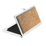 Визитница карманная металлическая с накладкой из натурального камня Яшма Stone Business Card Holders варинант исполнения - 2 | Loft Concept в Липецке