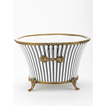 Кашпо Black white stripe варинант исполнения - 3 | Loft Concept в Липецке