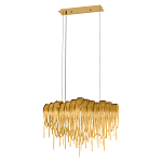 Люстра подвесная с металлическими цепочками и изогнутыми металлическими дугами 72 см Atlantis Chain варинант исполнения - 12 | Loft Concept в Липецке