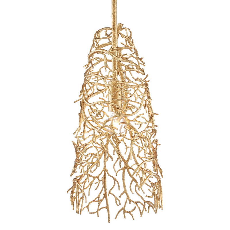 Подвесной светильник золотой в виде кораллов Coral Decor Золотой в Липецке | Loft Concept 
