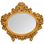 Зеркало настенное золотое с ажурным резным орнаментом Classic Ornament Mirror варинант исполнения - 1 | Loft Concept в Липецке