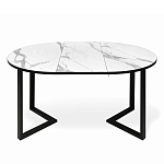 Стол обеденный раздвижной со столешницей белый мрамор Magali варинант исполнения - 4 | Loft Concept в Липецке