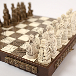 Шахматы  из  камня Cargador del Tiempo Chess Мексика ручная работа варинант исполнения - 4 | Loft Concept в Липецке