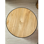 Приставной столик с факутрным черным основанием Ethiopia варинант исполнения - 5 | Loft Concept в Липецке