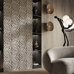 Гипсовая 3D панель с принтографией PM-37 варинант исполнения - 1 | Loft Concept в Липецке