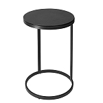 Кофейный столик круглый чёрный Compact Loft варинант исполнения - 2 | Loft Concept в Липецке