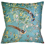 Подушка декоративная с изображением птиц в саду Chinoiserie Birds in a Tree Cushion варинант исполнения - 1 | Loft Concept в Липецке