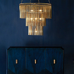 Люстра трёхъярусная золотого цвета Metal Tentacles варинант исполнения - 3 | Loft Concept в Липецке