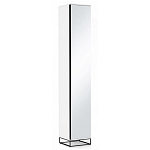 Шкаф-пенал белый с зеркальной дверцей Strict Lines варинант исполнения - 1 | Loft Concept в Липецке