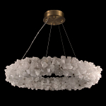 Люстра кольцевая из натурального горного хрусталя Harmonious Crystal Circles варинант исполнения - 2 | Loft Concept в Липецке