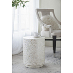 Приставной столик с рисунком из раковин устриц Bone Inlay варинант исполнения - 6 | Loft Concept в Липецке