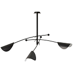 Потолочный светильник с подвижными плафонами Aracea Black Ceiling Lamp варинант исполнения - 1 | Loft Concept в Липецке