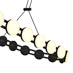 Люстра овальная с круглыми светодиодными источниками света Maxine Light варинант исполнения - 13 | Loft Concept в Липецке