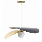 Люстра круглая с 2-мя металлическими абажурами Andromeda варинант исполнения - 1 | Loft Concept в Липецке