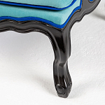 Кресло из натурального бука бирюзовое с изображением птиц и цветов Turquoise Chinoiserie Garden Armchair варинант исполнения - 6 | Loft Concept в Липецке