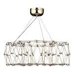 Люстра с тонкой металлической конструкцией цвета золото Quasar варинант исполнения - 4 | Loft Concept в Липецке