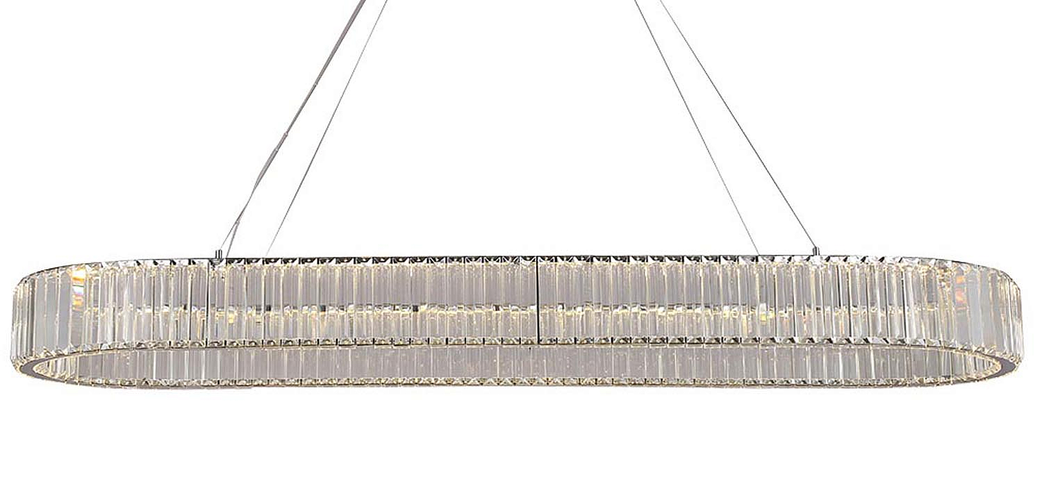 Люстра Crystal Shine Linda Oval Chrome Chandelier Люстра Crystal Shine Linda Oval Chrome Chandelier - Loft-Concept в Липецке
