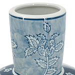 Ваза с голубым цветочным рисунком 43 см Blue & White Ornament варинант исполнения - 3 | Loft Concept в Липецке