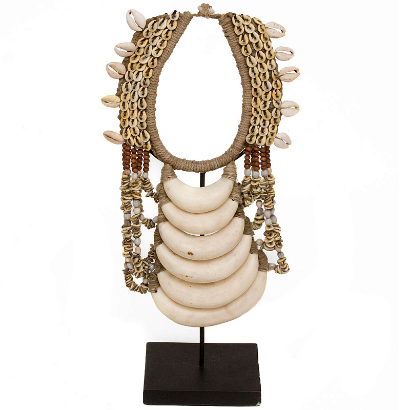 Этническое ожерелье из ракушек Beige Shells Necklace Бежевый Коричневый Черный Этническое ожерелье из ракушек Beige Shells Necklace Бежевый Коричневый Черный в Липецке | Loft Concept