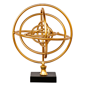 Статуэтка Sphere Sundial gold