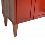 ТВ-тумба красная из массива бука с 2-мя дверками и ящиком Wenge Light варинант исполнения - 6 | Loft Concept в Липецке