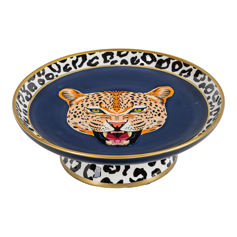 Блюдо фарфоровое Гепард Serengeti Мульти в Липецке | Loft Concept 
