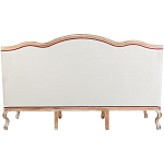 Трехместный диван из массива бука бежевый с растительным орнаментом Raffael Renaissance Beige Sofa варинант исполнения - 2 | Loft Concept в Липецке