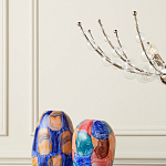 Люстра  с круглыми прозрачными шарами на серебряном каркасе Silver Stalk варинант исполнения - 3 | Loft Concept в Липецке