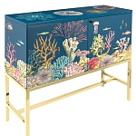 Буфет ручная роспись в морском стиле Cabinet Fondo Marino  варинант исполнения - 1 | Loft Concept в Липецке