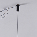 Люстра подвесная светодиодная черный металл Ring Horizontal варинант исполнения - 7 | Loft Concept в Липецке