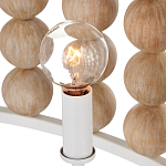 Люстра в форме цилиндра с вставками из деревянных бусин Wooden Beads варинант исполнения - 4 | Loft Concept в Липецке