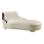 Премиальная кушетка с вставками из кожи Holland варинант исполнения - 1 | Loft Concept в Липецке