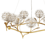 Люстра круглая с декором в виде цветков одуванчика Hanging Dandelion варинант исполнения - 2 | Loft Concept в Липецке