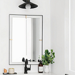 Зеркало прямоугольное в черной раме Gwendelyn варинант исполнения - 3 | Loft Concept в Липецке