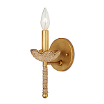 Бра из кованого железа с отделкой плетеной веревкой и сусальным золотом Parisian Style варинант исполнения - 3 | Loft Concept в Липецке