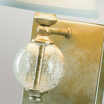 Бра со стеклянным шарообразным декором с пузырьками и бежевым абажуром Feiss варинант исполнения - 3 | Loft Concept в Липецке