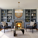 Люстра подвесная круглая со стеклянными трубками Nembus варинант исполнения - 5 | Loft Concept в Липецке