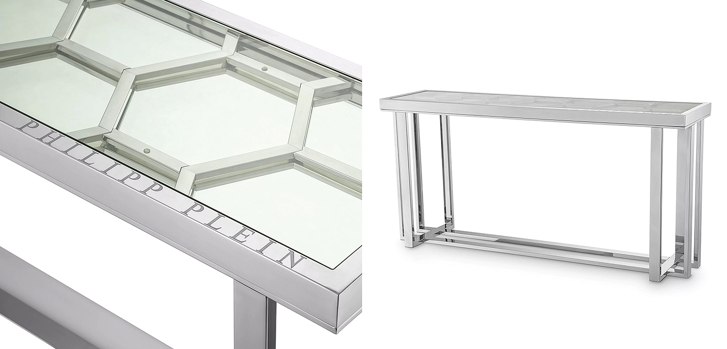 Консоль Philipp Plein Console Table Skeleton Chrome Консоль Philipp Plein Console Table Skeleton Chrome - Loft-Concept в Липецке