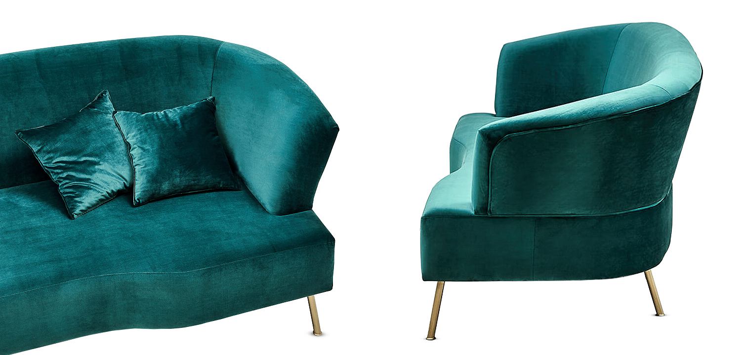 Диван Isis Sofa Turquoise Диван Isis Sofa Turquoise - Loft-Concept в Липецке