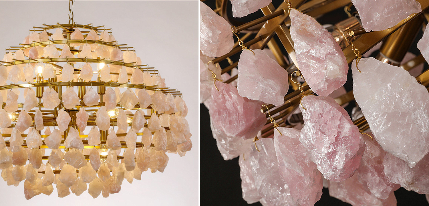 Hardis Pink stone Chandelier 82 Hardis Pink stone Chandelier 82 - Loft-Concept в Липецке
