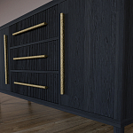 Буфет Primo с тремя ящиками и двумя фасадами Черный дуб варинант исполнения - 7 | Loft Concept в Липецке