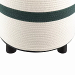 Пуф с плетеной светло-бежевой обивкой Serene Holidays варинант исполнения - 3 | Loft Concept в Липецке