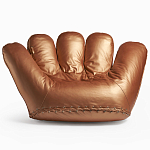 Дизайнерское кожаное кресло в форме руки Poltronova Joe Gold  Armchair варинант исполнения - 1 | Loft Concept в Липецке