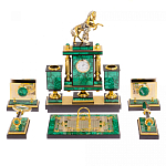 Настольный письменный набор из малахита с декором в виде лошади Leader Organizer варинант исполнения - 1 | Loft Concept в Липецке