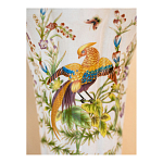 Ваза из фарфора с бронзовой стрекозой  Paradise Dragonfly варинант исполнения - 8 | Loft Concept в Липецке